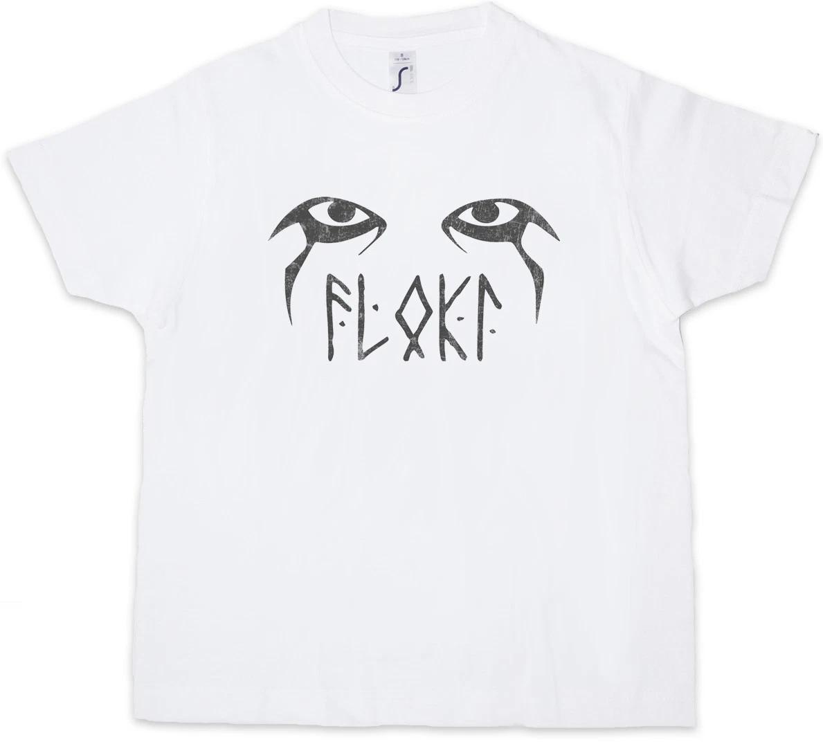 FLOKI Kids Boys T-Shirt Vikings Longship Norsemen Ragnar Rollo Lodbrok Eyes 100