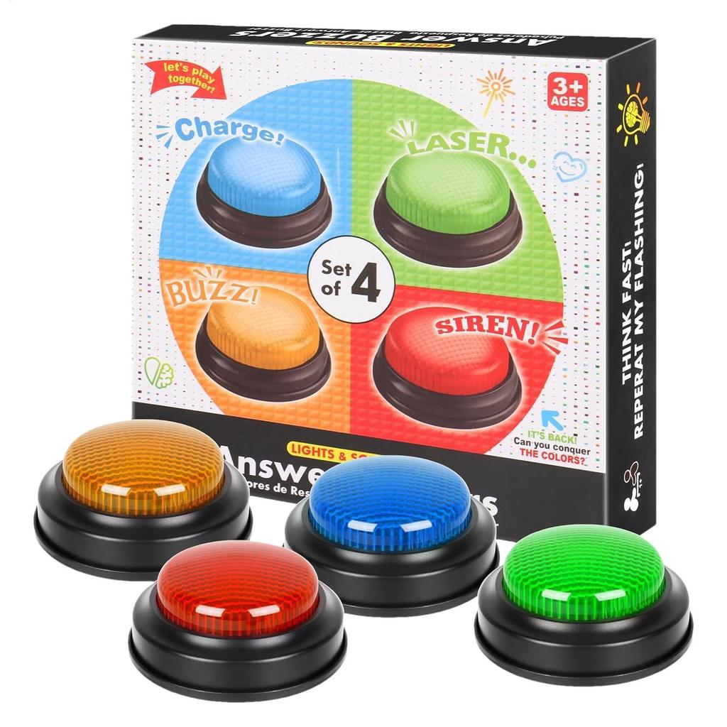 Children Puzzle Answerer Buzzer Classroom Knowledge Competition Debate Ring Game PK Competition Prop Toy Quick Answer Button New