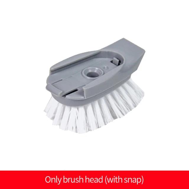 2 In 1 Kitchen Cleaning Brush Long Handle Pot Dish Sponge Dishwashing Scrubber Liquid Soap Dispenser Removable Cleaner Wash Wipe