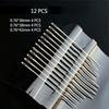 36/12Pcs Side Hole Blind Sewing Needles Stainless Steel Elderly Self Threading Needles Household DIY Beading Threading Needle