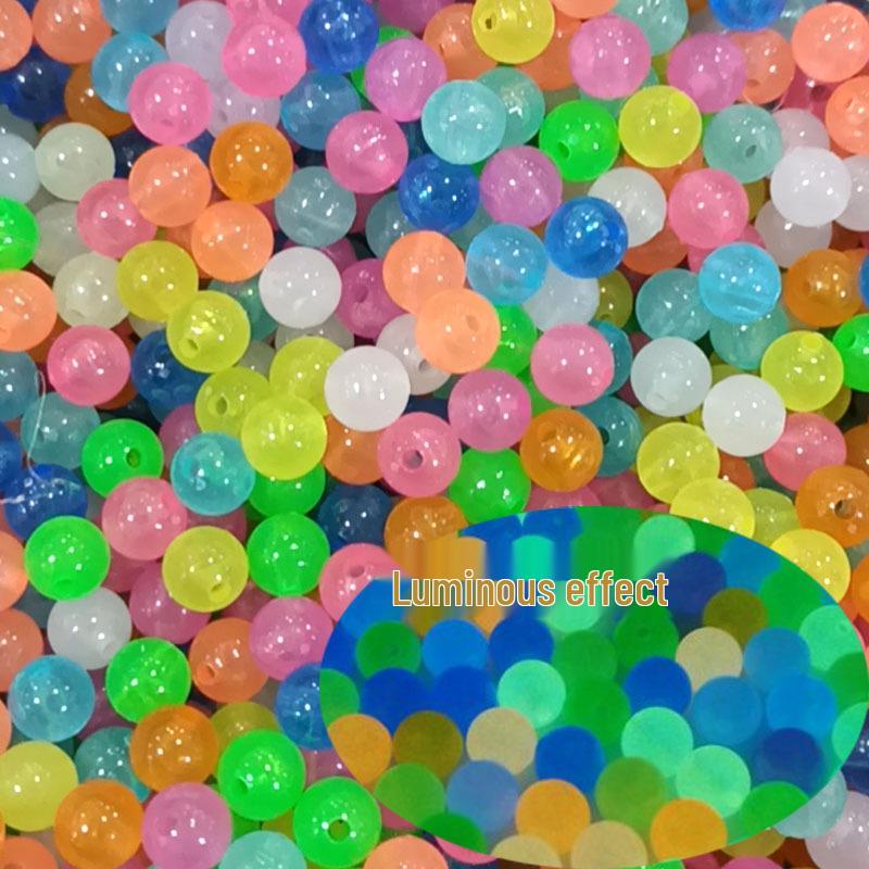 Bunte leuchtende Harzperlen für Angelzubehör & Schmuck - Fluoreszierende Halskettenhaken & Zubehör