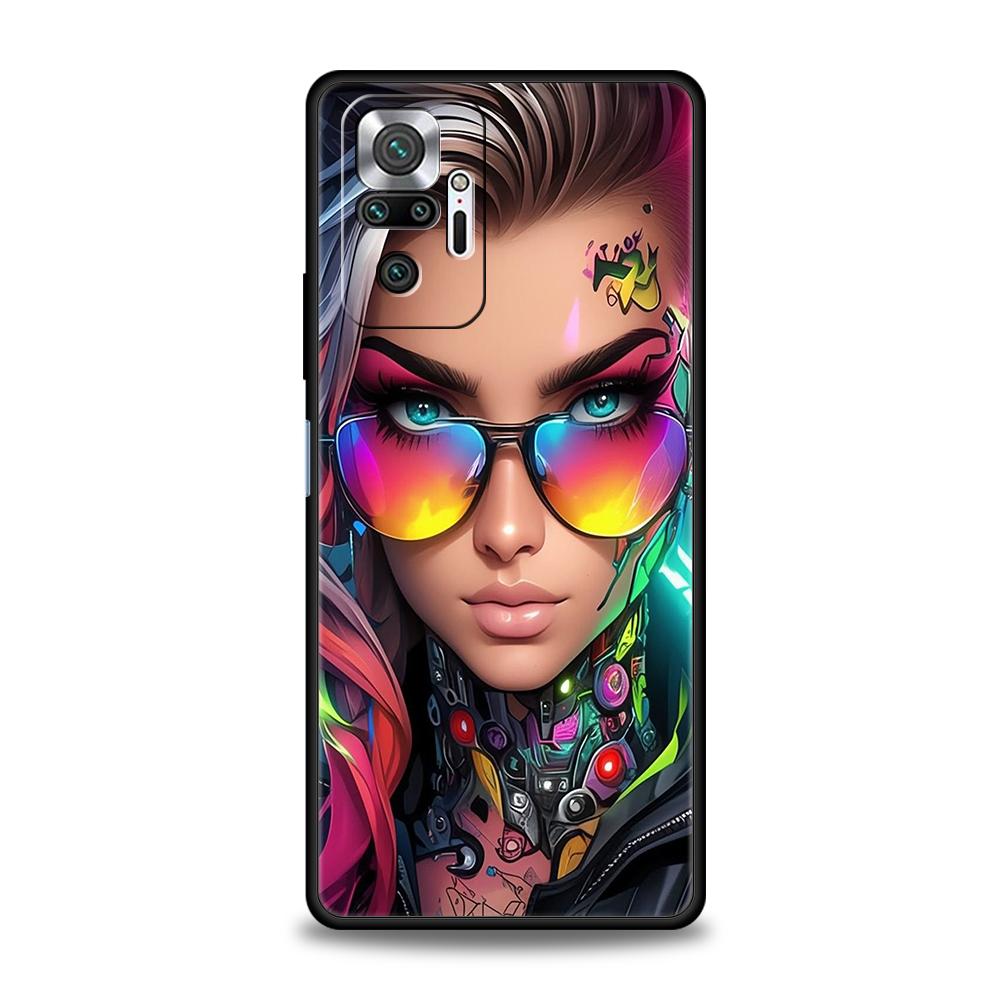 

Phone Case Cover for Redmi 14C 13C 10C Note 14 13 12 10 11 K40 K50 Gaming Pro Plus 5G Soft TPU Shell Hot Girls Fundas Capas Bags Note 12 Pro 5G