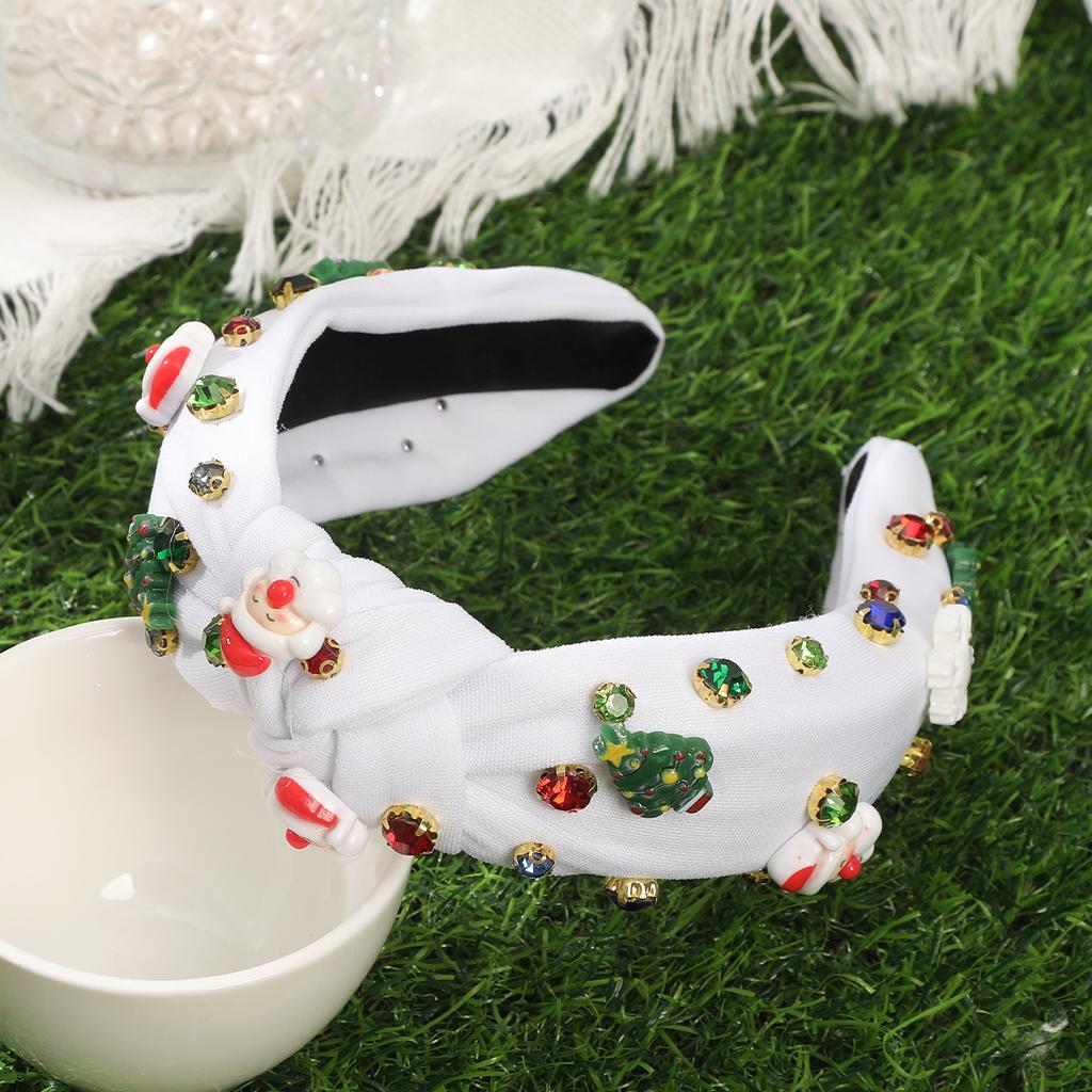 Santa Claus Headband Knotted Winter Hairbands Girls Cute Headband Festival Headwear For Women Bezel Hair Bands Hairband