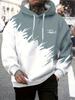 Spring Autumn Casual Men Sweatshirt, Funny Wolf Animal 3D Print Loose Hooded Pullover