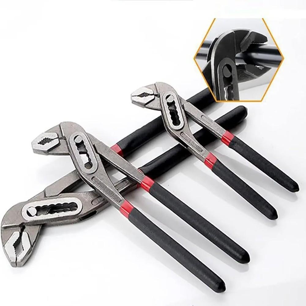 Multi Position Adjustable Pipe Pliers Serrated Jaws Groove Joint Pliers Home Repairs