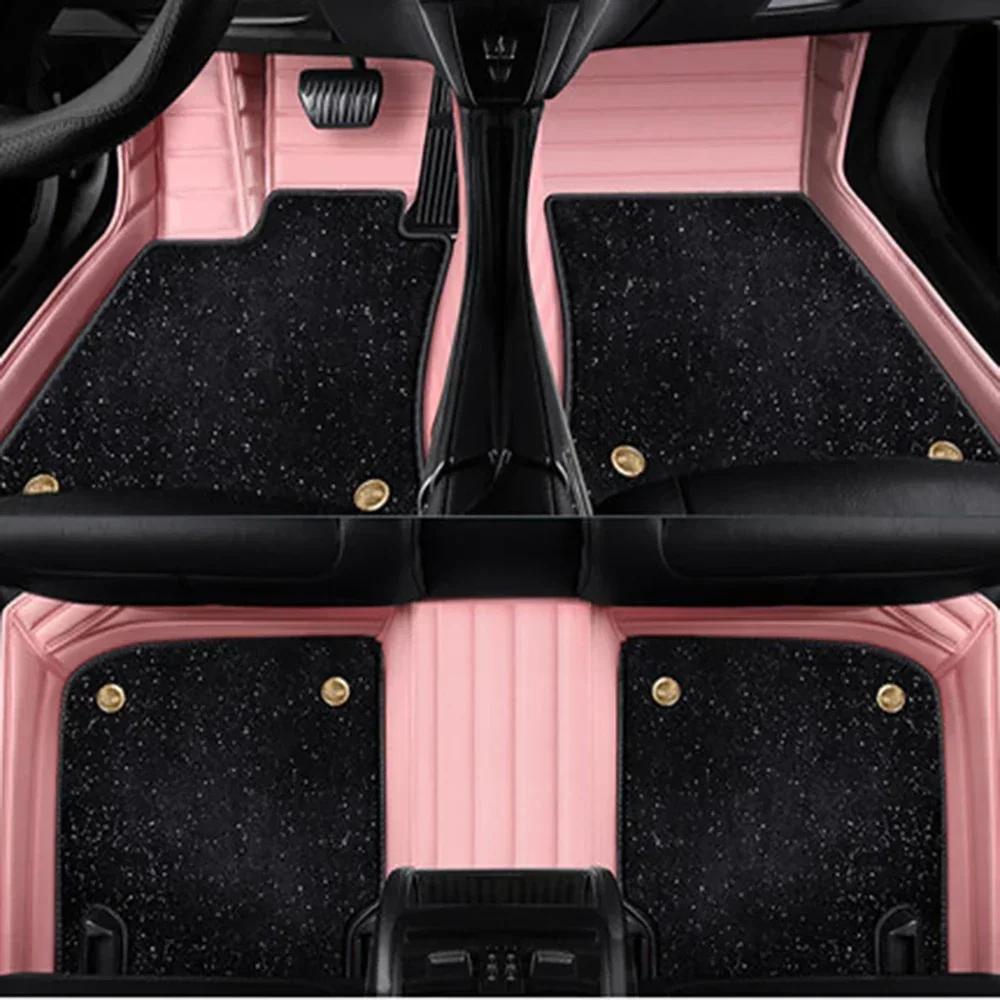 For DS4 Auto New Models Double Layer 5D Custom Car Floor Mats Carpets Foot Liners Car Accessories Voiture