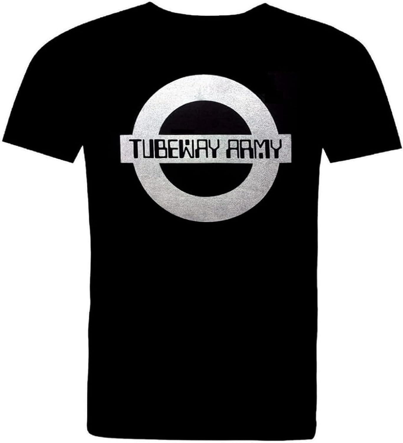 Men s Tubeway Army/Gary Numan 1978 Silver Logo. Cotton T Shirt 3XL чёрный