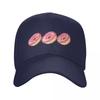 Declicious Retro Pixel Glazed Donut Baseball Cap Birthday Rugby Brand Unisex Cap Hood Baseball Unisex Womens