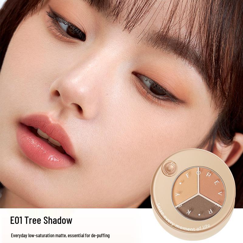 

Палетка теней для век и румян ForeverKey в трех цветах: Матовый и мерцающий, Стойкий, Легкое нанесение, Идеально для начинающих