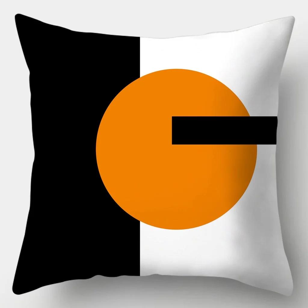 Black and White Series Cushion Cover 45cmX45cm Pillow Case Square Sofa