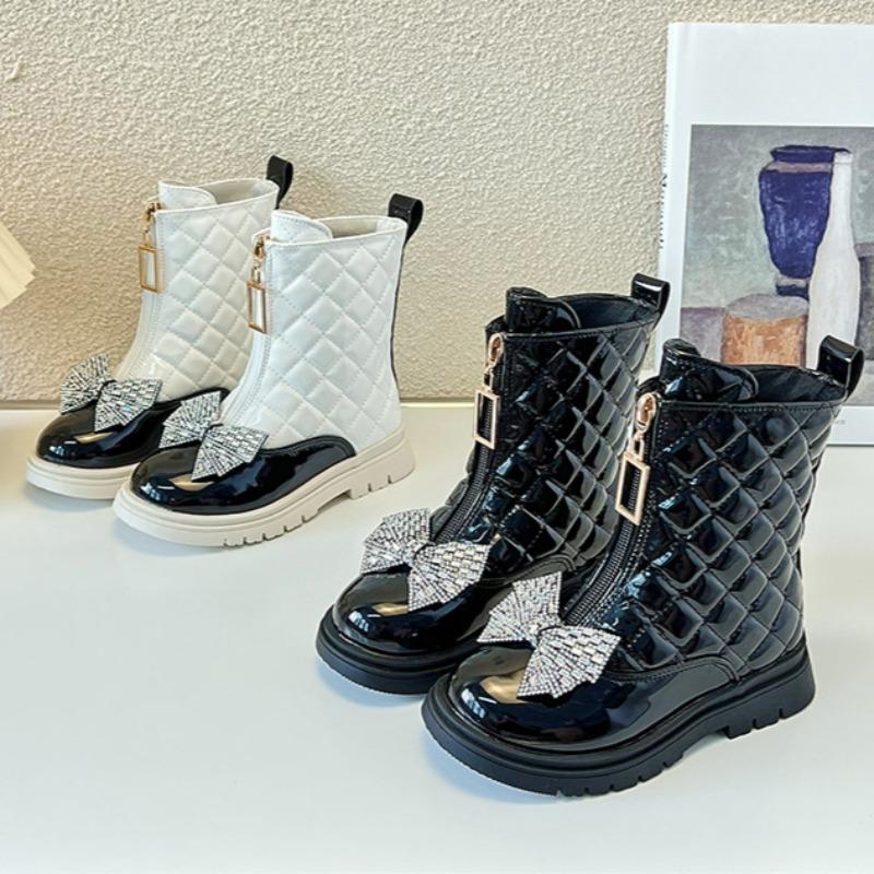 Mädchen Mode Kurze Stiefel Herbst Mädchen Einzelstiefel Mode Kinder Lederstiefel