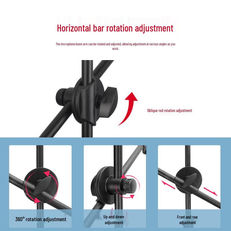 Kids' All-in-One Stage Mic with Folding Tripod for Singing & Streaming