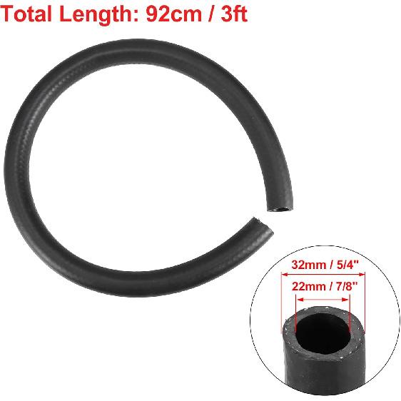 3.3ft Fuel Line 7/8 ID 5/4 OD Hose Push on Hose for Small Engines Nitrile Rubber Tubing Hose