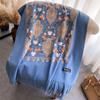 Luxury Thick Warm Shawl Winter Paisley Pashmina Blanket Poncho Stoles Print Cashmere Scarf Women Travel Wraps Bufanda Female