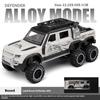1/24 Scale Large  Land Rover Defender 6x6 Super Off Road Vehicle Alloy Diecast Model Car Sound & Light Child Toy Birthday Gift for Kids