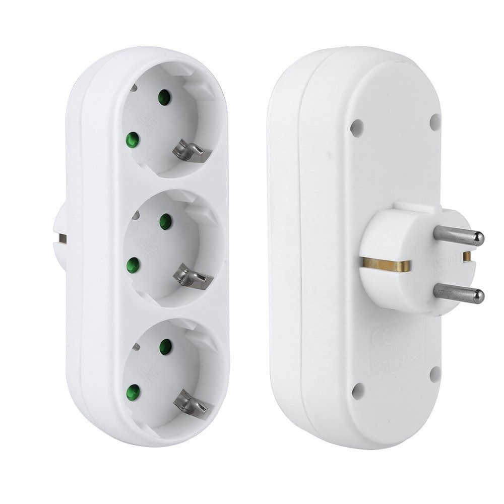 Safety Door Adapter Converter 1 to 2 Way Socket Converter Power Adapter  Electrical Plug