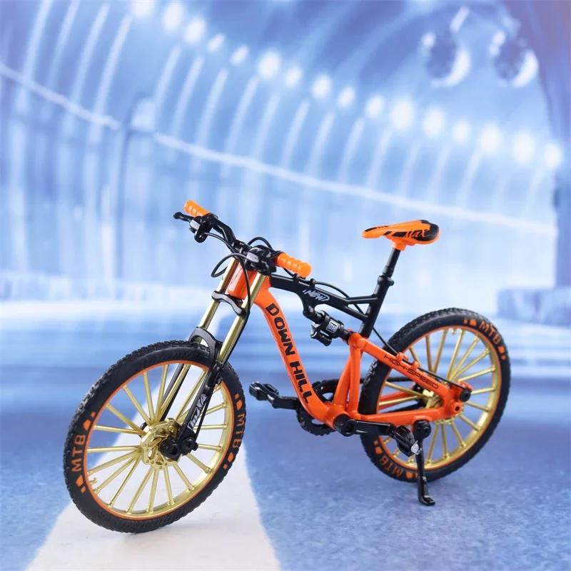 1:10 Mini Model Alloy Bicycle Toy Finger Mountain Bike Pocket Diecast Simulation Metal Racing Funny kids Toys For Children