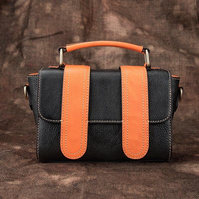 Johnature Mode erste Schicht Kuh Leder Frauen Tasche Vintage Handtasche Freizeit handgefertigte weibliche Schulter Messenger Taschen