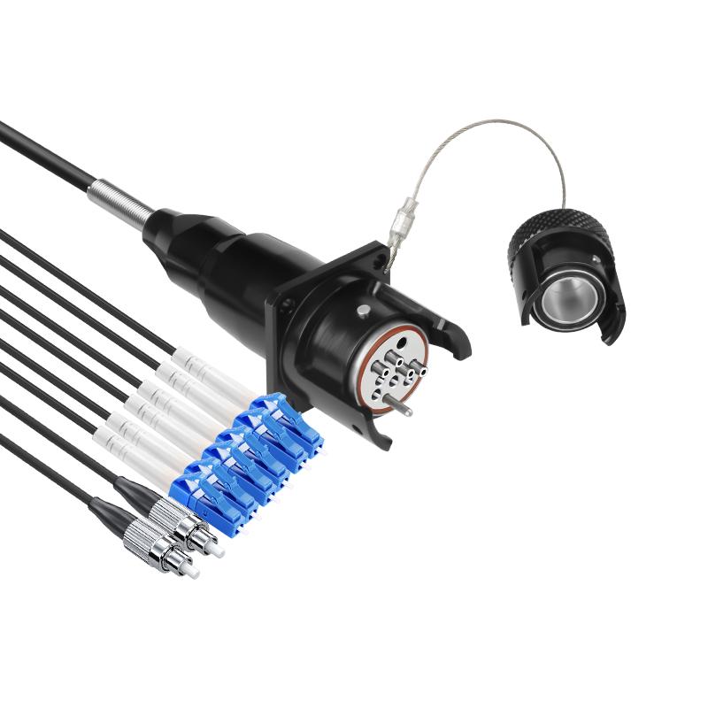 Boyang BY-8S Field Fiber Optic Patch Cord, Aviation to FC/LC, 6m