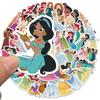 50 Waterproof Princess Cartoon Character Stickers for Journals and Scrapbooks