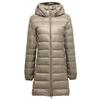 Women's Hooded Long Sleeve Mid‑Length Loose Fit Lightweight Puffer Down Coat Winter Warm Outerwear Jacket