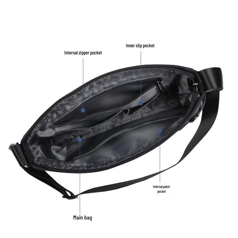 BJIAX Men's Casual Multi-functional Crossbody Bag