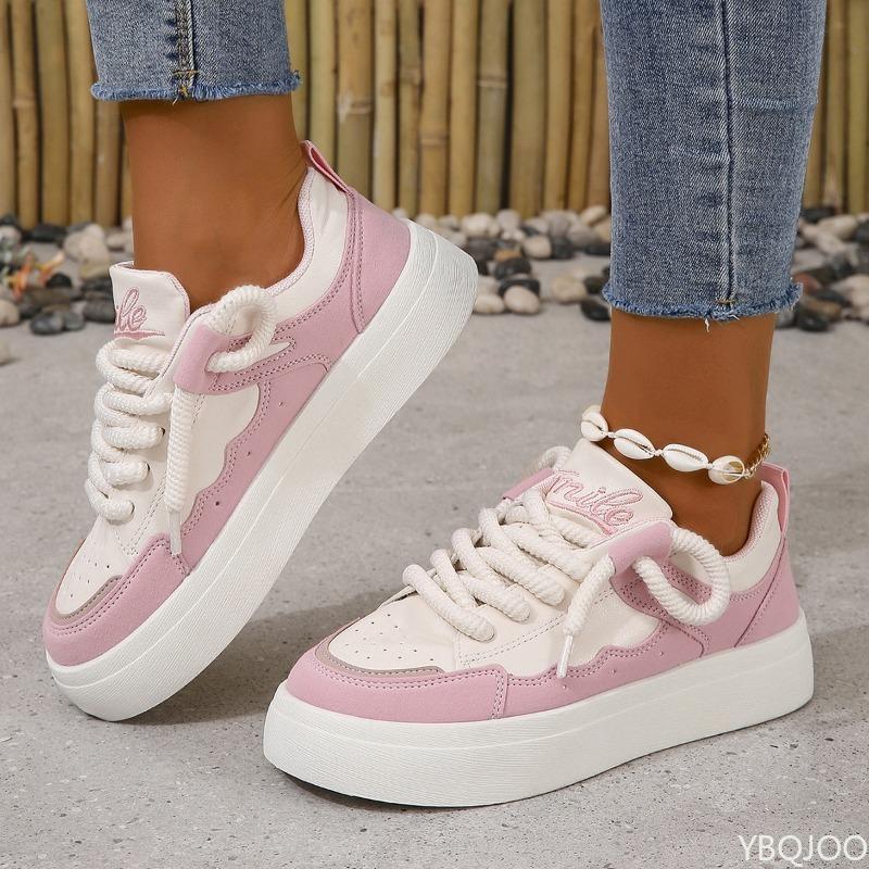 Small niche bread shoes women's autumn new casual white shoes thick soled low cut trendy simple comfortable board shoes
