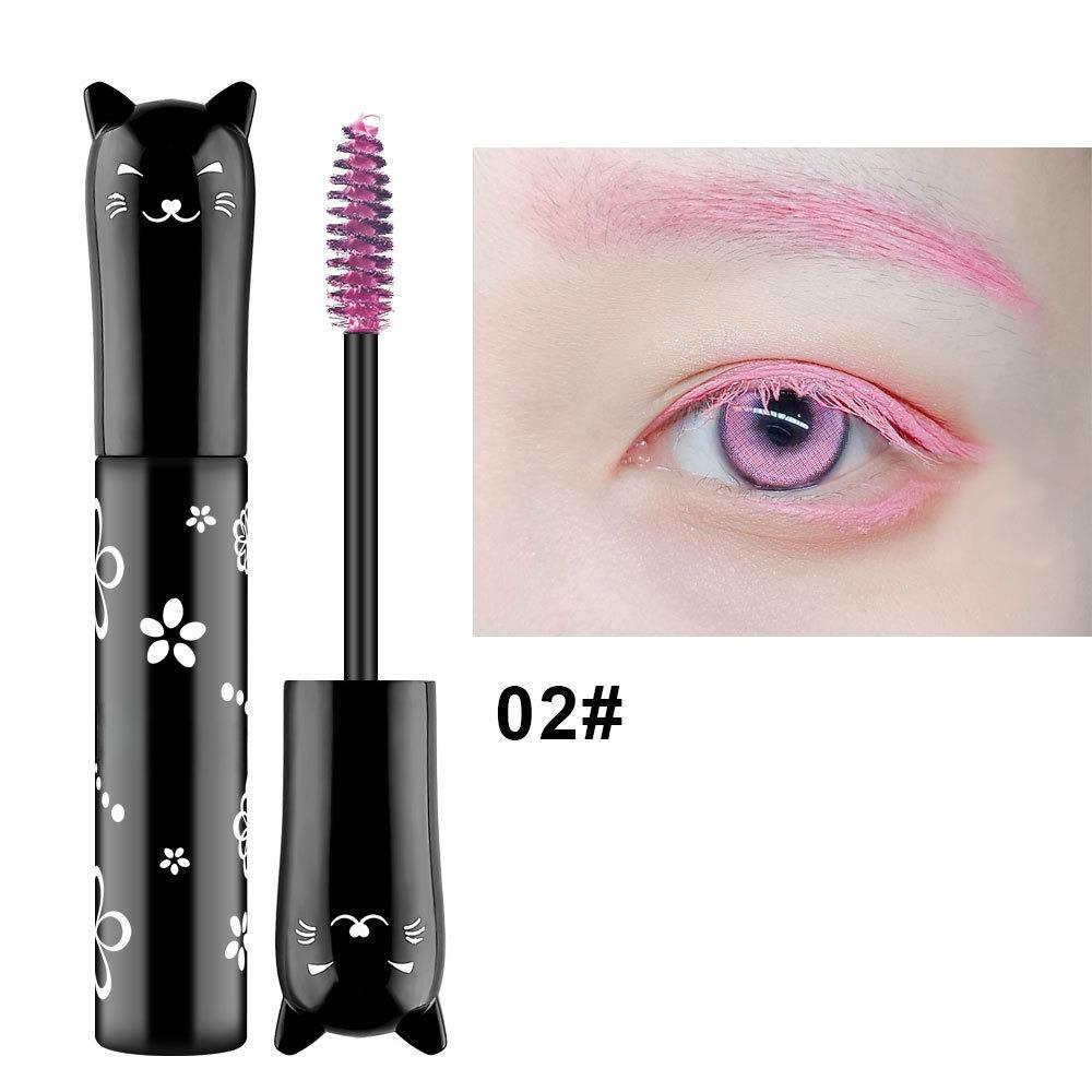 Colored Mascara In Blue  Purple Pink  White  Purple  Royal Blue and Coffee Is Not Easy To Smudge