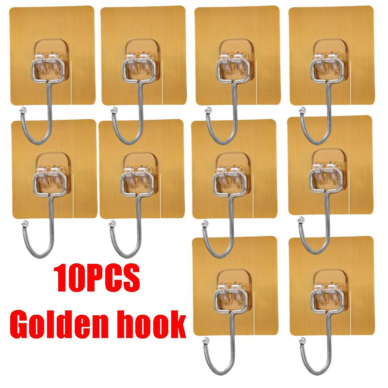 Multi-Function Multiple SpecificationsTransparent Strong Self  Adhesive Wall Hooks Multi-Purpose Wall Hook Key Holder