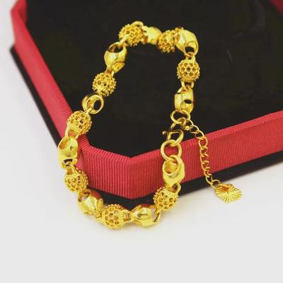 Euro Vietnamesisches Vergoldetes Glücksperlenarmband - Modisch & Vielseitig für Frauen
