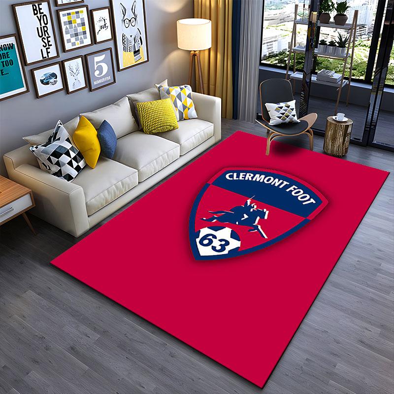 Clermont Foot Logo Carpet Design suitable as a non-slip mat for the living room or bedroom sofa