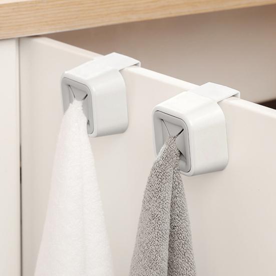 Schranktür Hängender Handtuchhaken Robust Küchenlappen Geschirrtuch Hänger Kein Bohren Badezimmer Push Handtuch