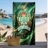 Real Betis Football Print Beach Towel, Large Soft Quick Dry Towel for Beach Camping Swimming
