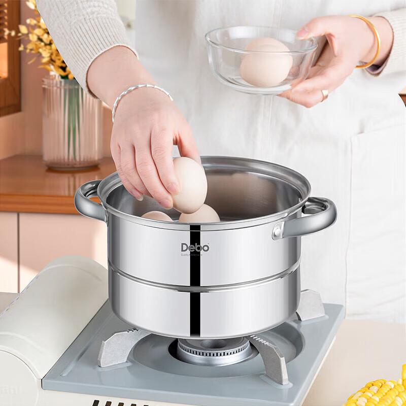 Debo Kolon 20cm Stainless Steel Double Layer Steamer Pot