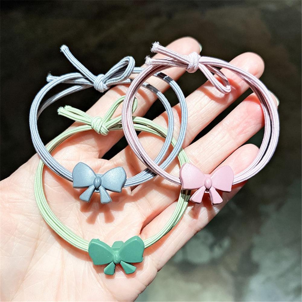 Cute Women Girl High Elastic Bow Hair Tie Rope Hair Ring