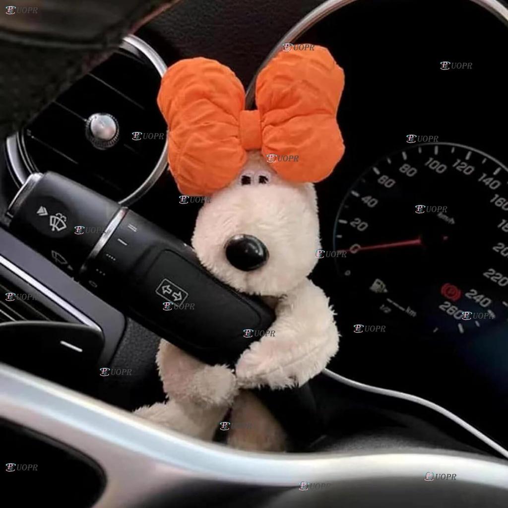 Funny Dog Plush Car Wiper Shift Handle Decoration Doll, Premium Cute Car Dashboard Decoration