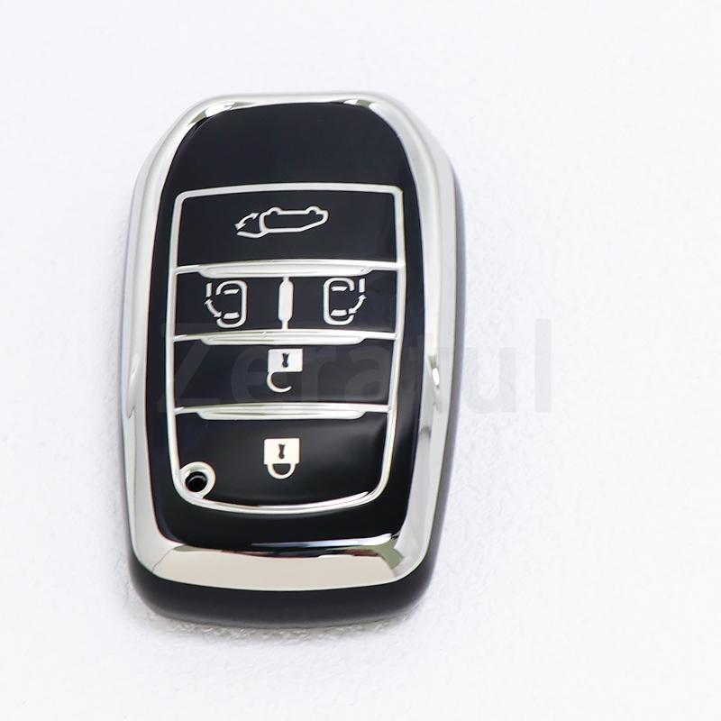 5 6 Buttons For Toyota Alphard Previa Voxy Noah Esquire Vellfire Harrier Tpu Car Key Cover Case Remote Shell Fob Holder Keychain