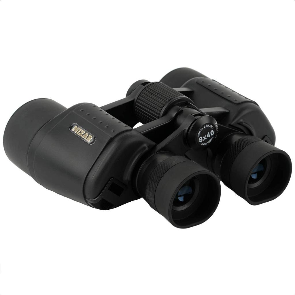 Porro Prism 8x 40mm Case MIZAR-TEC Binoculars, Type, Aperture, Included, Black, BK-8040
