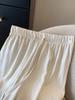 Women's Textured Pleated Tencel Cotton Wide Leg Pants