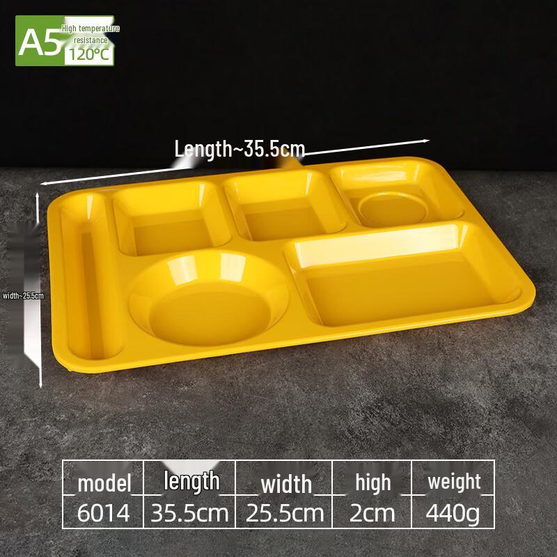 Multi-Compartment Melamine Food Tray