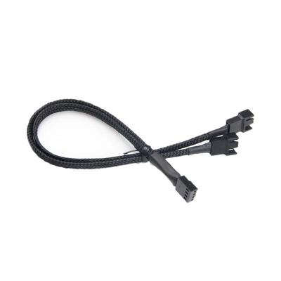 LLHY PC Case Fan 4-Pin 1-to-2 Splitter Extension Cable