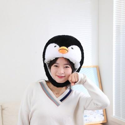 Mit Baumwolle gefüllte Pinguin-Kopfbedeckung, Hut, Foto-Requisiten, Foto-Requisiten, Cartoon-Kopfbedeckung, Bühnen-Requisiten