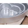 XIYUAN Set Of 4 Cake Pans, Heart Shaped Cake Baking Moulds, Mini Cake Pans, Aluminium Cake Pans 3 Inch, 4 Inch, 5 Inch, 6 Inch, For Home Party Cakes,