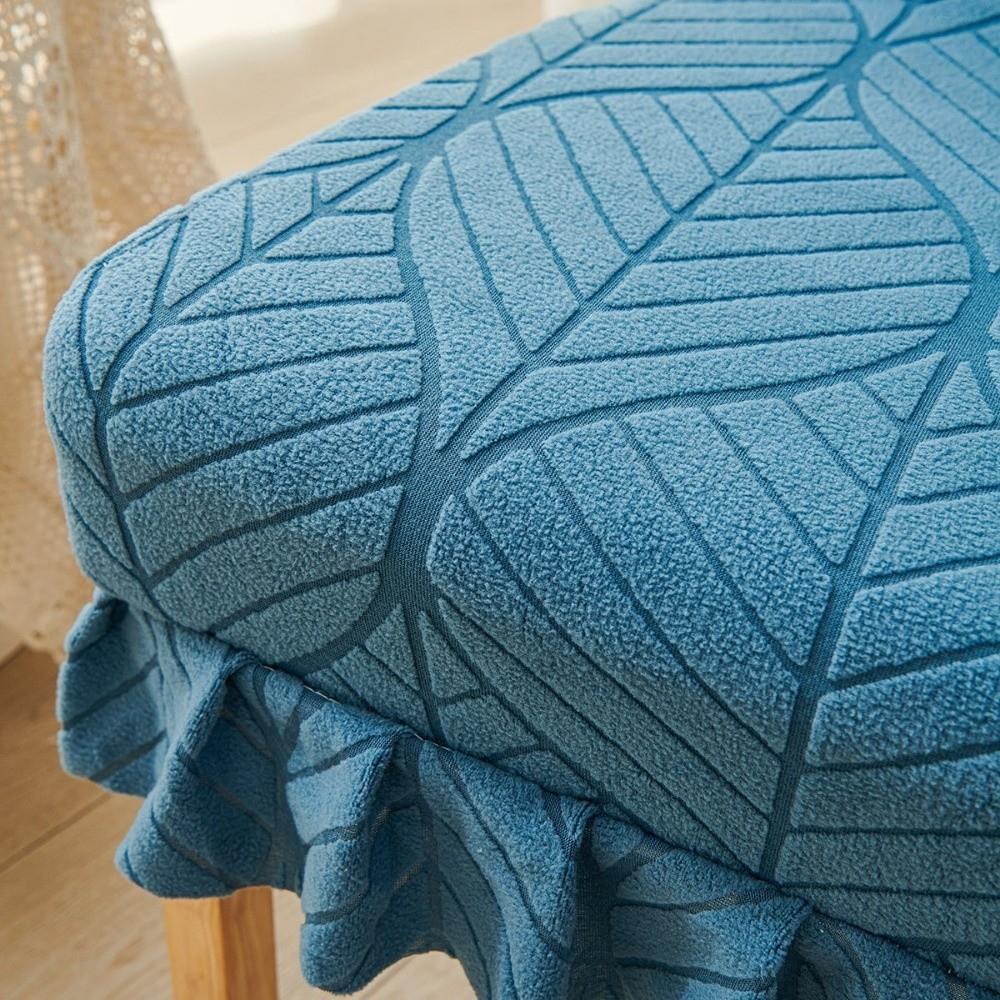 New Anti-slip Chair Cover Backrest Jacquard Elastic Dining Chair Cover Soft Skirt Edge Chair Slipcover For Office Home Seats