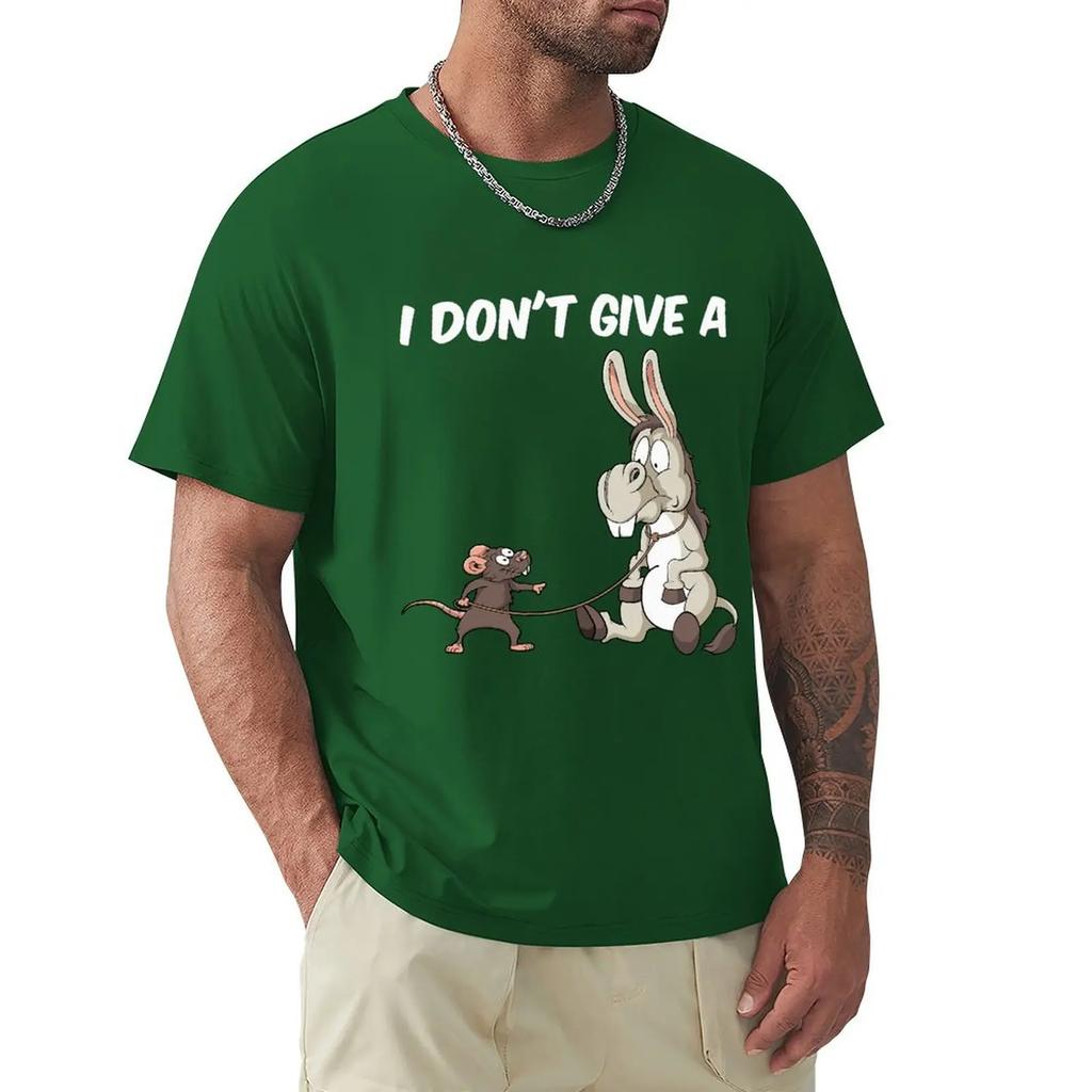 I Dont Give A Rats Ass Vintage Gift Men's T-Shirt Summer Cotton Short Sleeve O-Neck Unisex T Shirt New