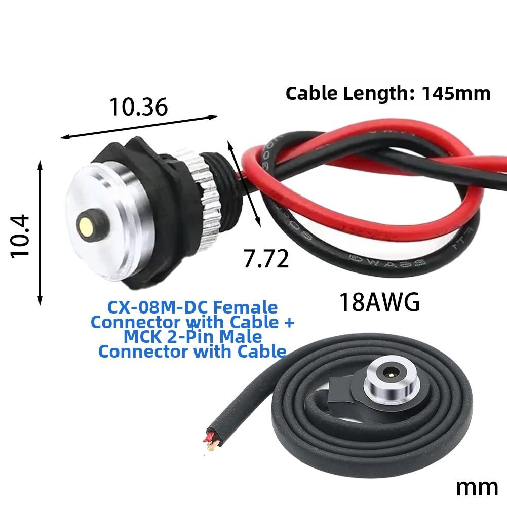 2.8A 12V Waterproof Magnetic Charging Cable Magnetic Head For Wearable Devices Low Frequency Magnetic Head Connector mck2-type-c