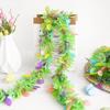 2M Easter Colorful Strips Hanging Garland Ornament DIY Wreath Crafts Spring Easter Home Decoration Kids Party Gift Rabbit Decor
