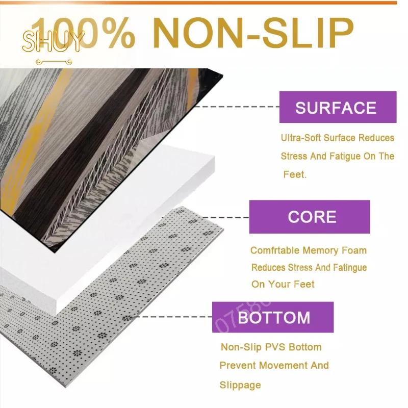 Covor de ușă cu model de granule de lemn Covor de baie intrare bucătărie canapea anti-alunecare Covorașe decorative pentru picioare Covor de târât pentru copii