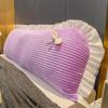 Solid colored plush headboard cushion Rectangular sofa  large backrest  Bed pillow, headboard soft bag, princess removable and washable pillows