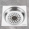 Stainless Steel Floor Drains Cover Dense Holes Anti-blocking Shower Hair Catcher Round Square Drain Hair Filter Shower Drain
